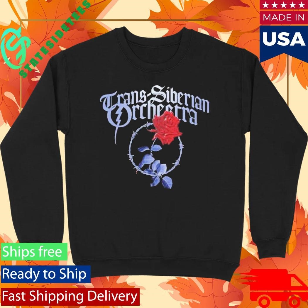 Trans-Siberian Orchestra Barbed Wire Rose Shirt