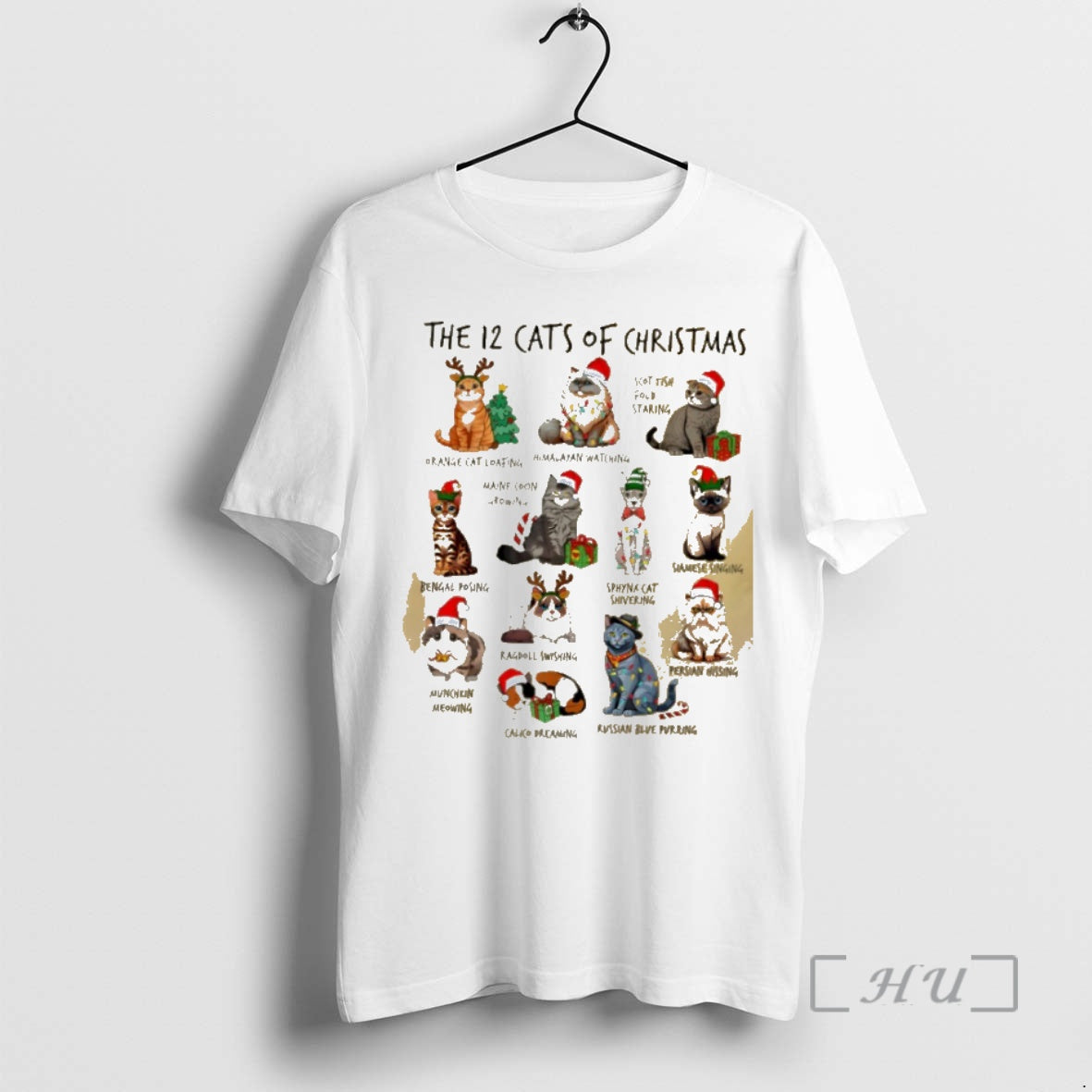 Trending 12 Cats Of Christmas T-Shirts, Hoodie, Sweatshirt | InkNestWear.com