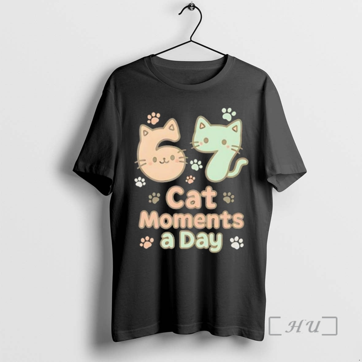 Trending 67 Cat Moments A Day Six Seven Black T-Shirts, Hoodie, Sweatshirt | InkNestWear.com