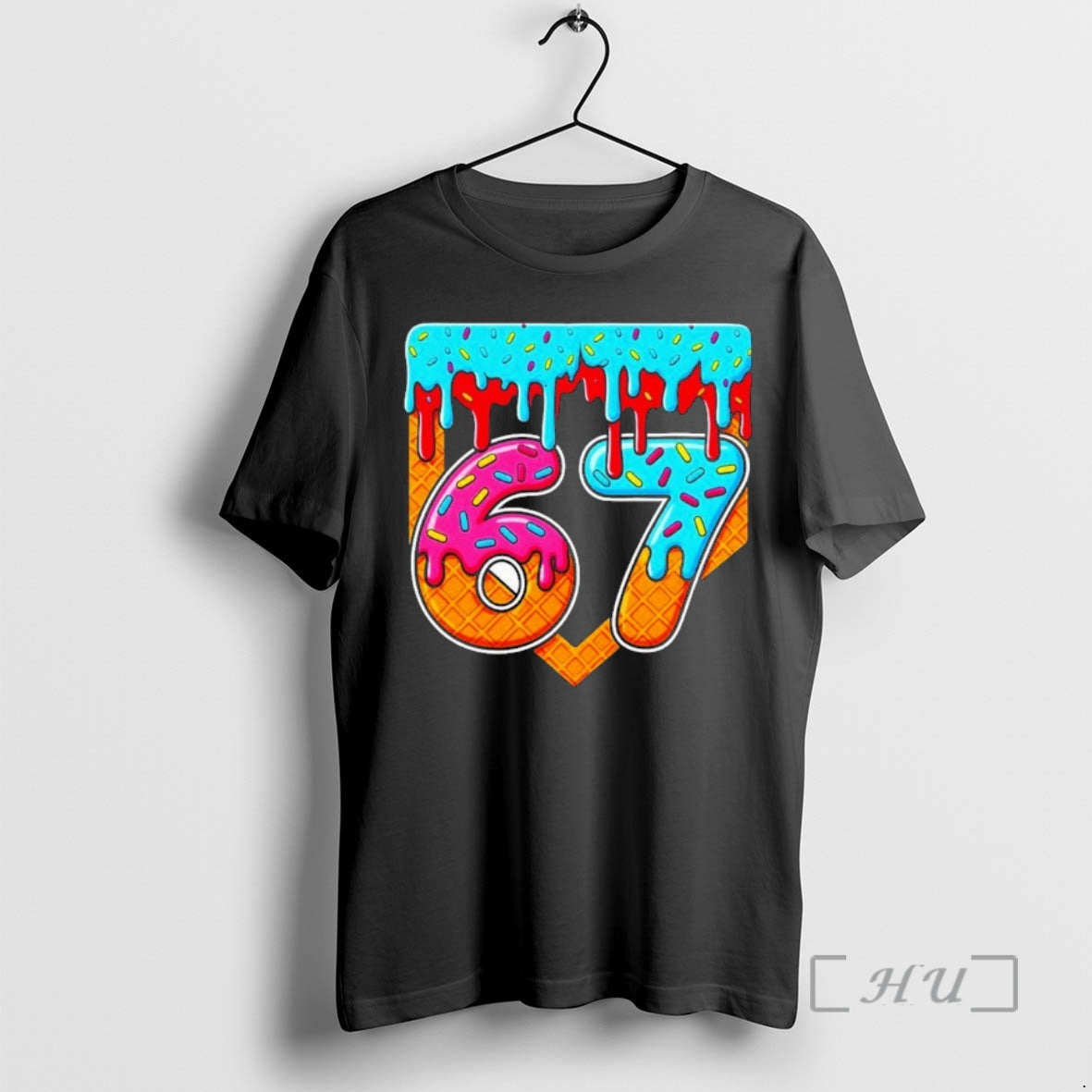 Trending 67 Ice Cream Drip Home Plate Baseball T-Shirts, Hoodie, Sweatshirt | InkNestWear.com