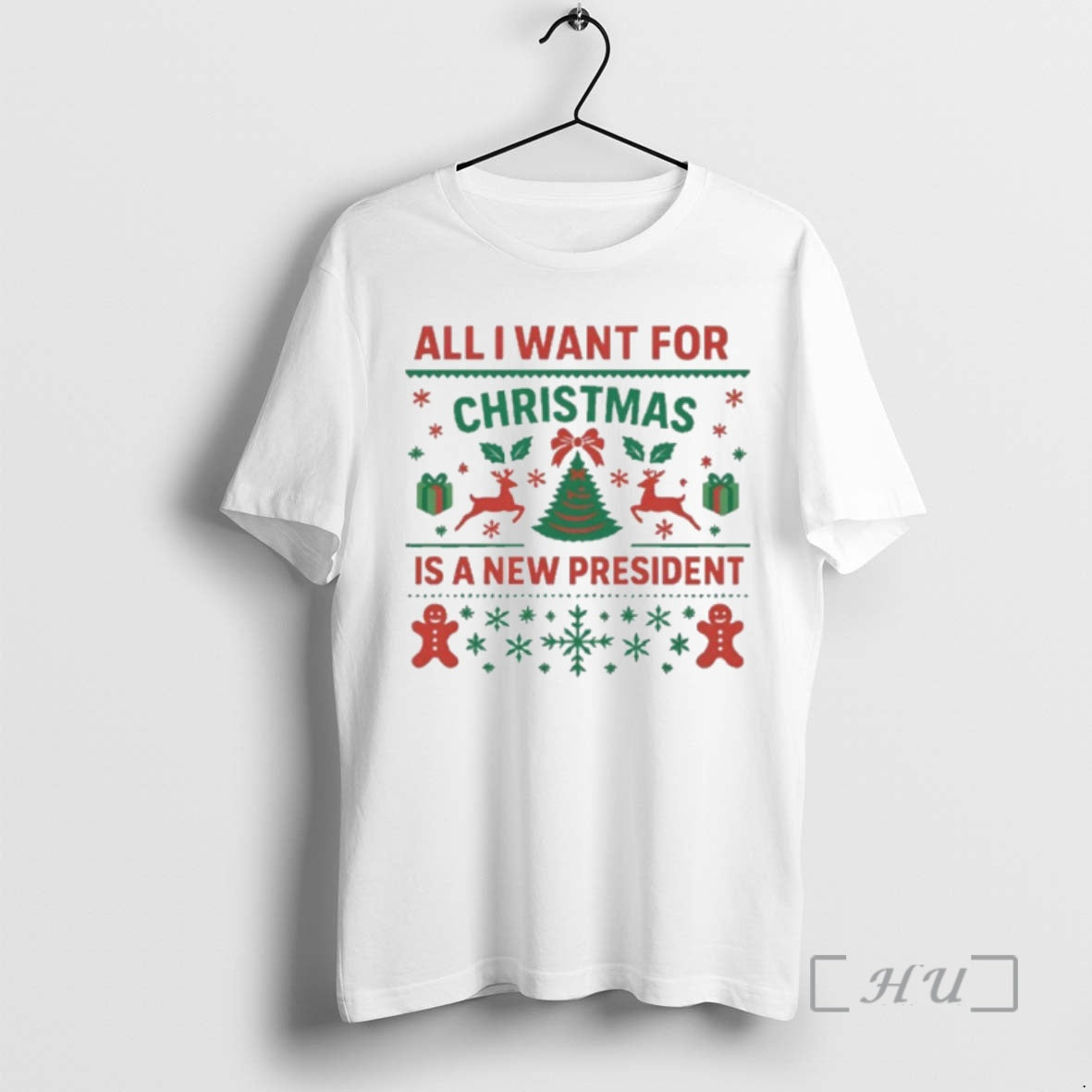 Trending All I Want For Christmas Is A New President T-Shirts, Hoodie, Sweatshirt | InkNestWear.com