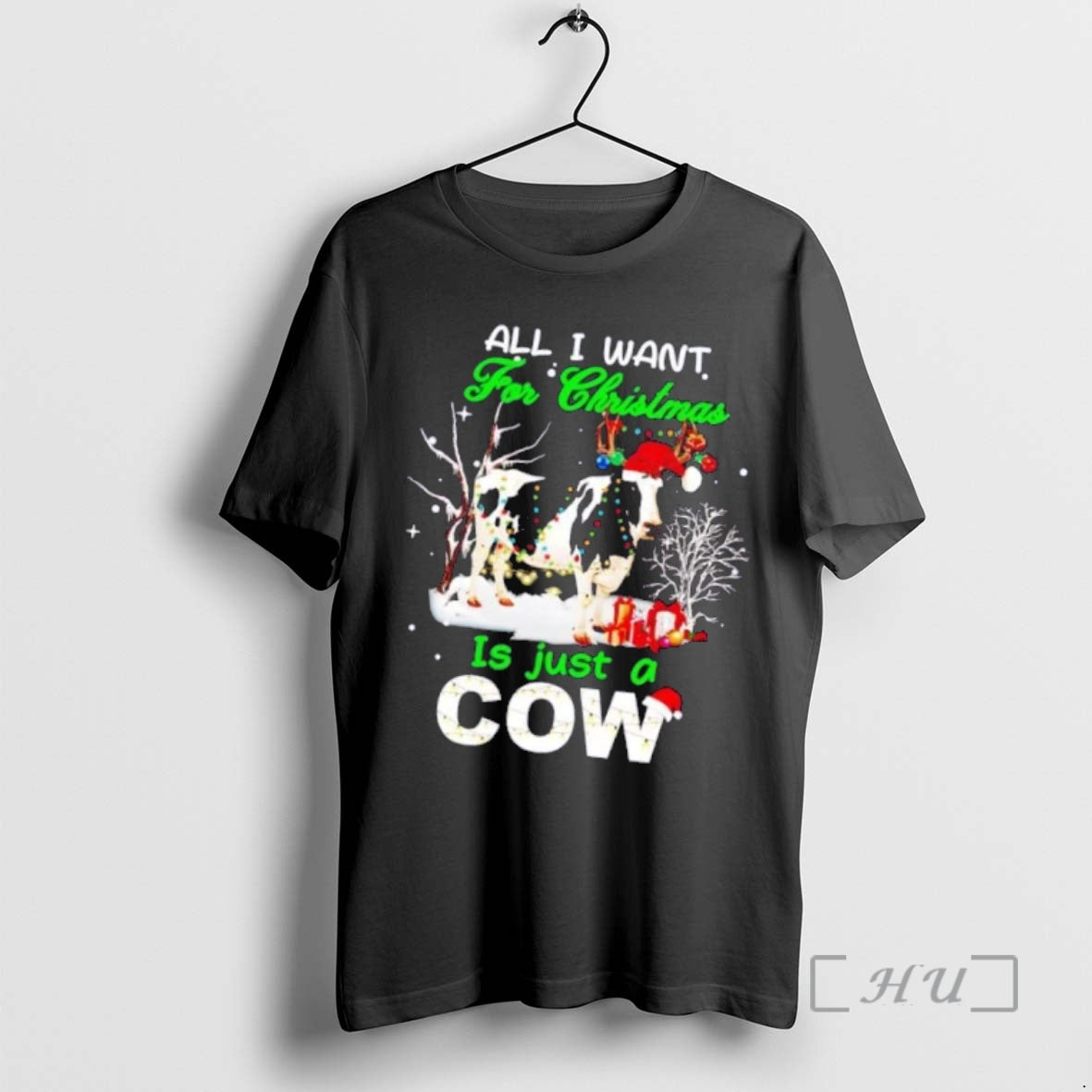 Trending All I Want For Christmas Is Just A Cow T-Shirts, Hoodie, Sweatshirt | InkNestWear.com