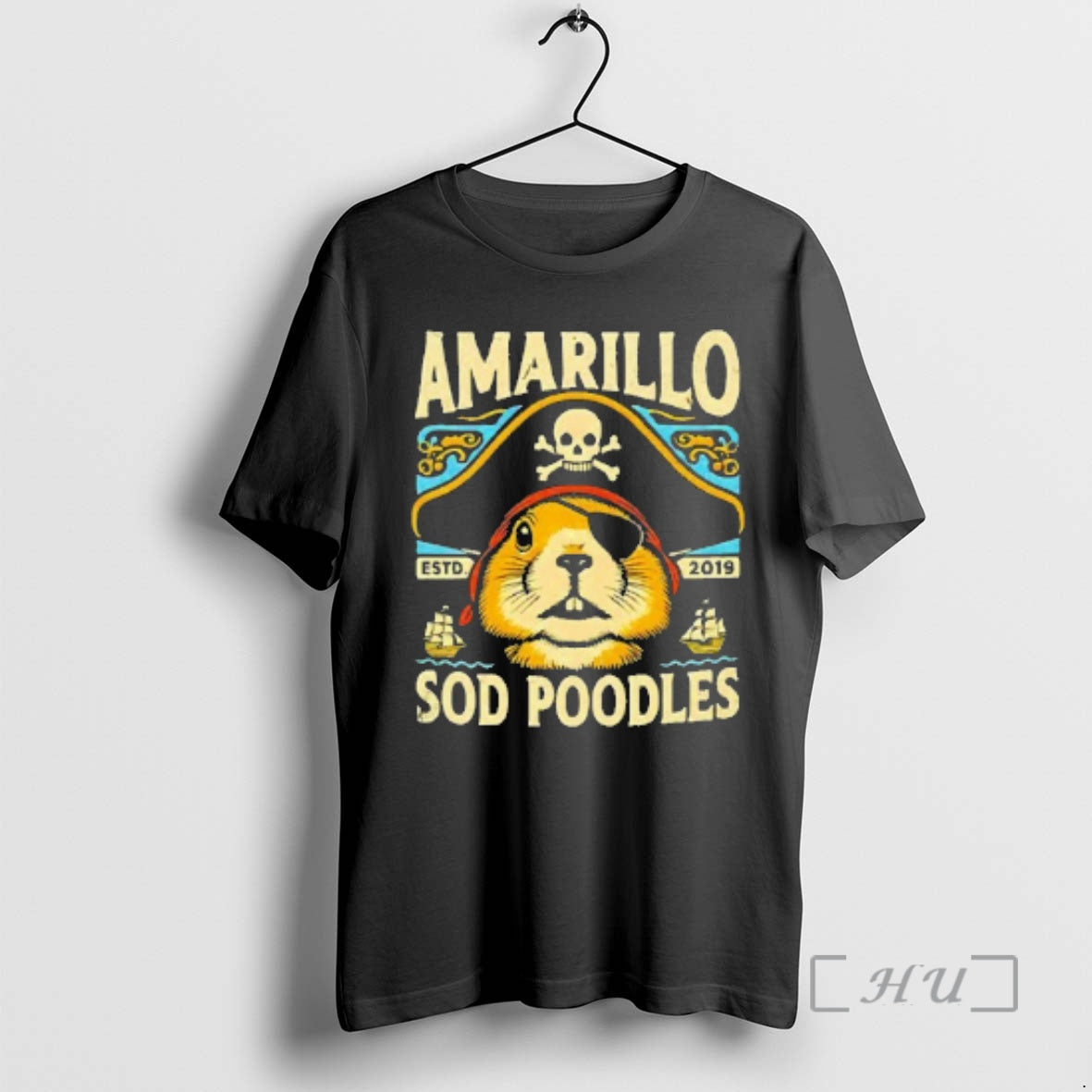 Trending Amarillo Sod Poodles Black Prairie Dog Pirate T-Shirts, Hoodie, Sweatshirt | InkNestWear.com