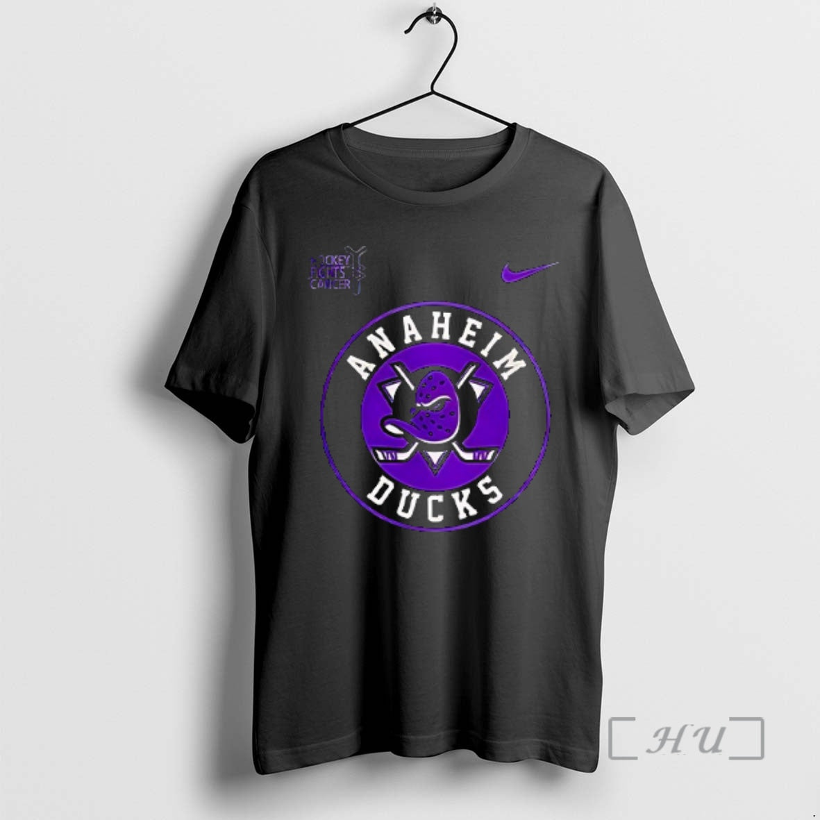 Trending Anaheim Ducks Hockey Fights Cancer Logo T-Shirts, Hoodie, Sweatshirt | InkNestWear.com