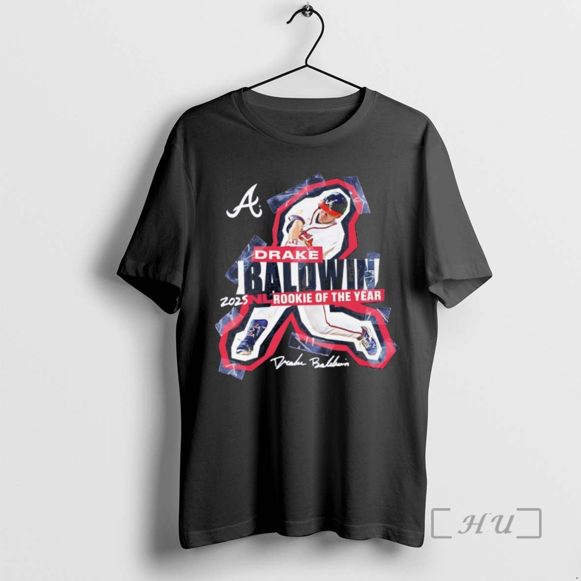 Trending Atlanta Braves Drake Baldwin 2025 National League Rookie Of The Year Signature Premium T-Shirts, Hoodie, Sweatshirt