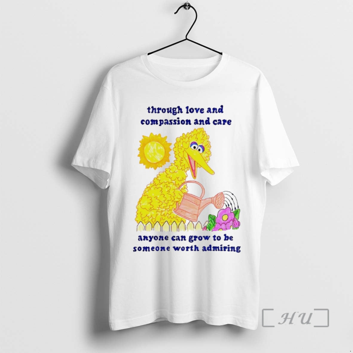 Trending Big Bird Through Love Compassion Care T-Shirts, Hoodie, Sweatshirt