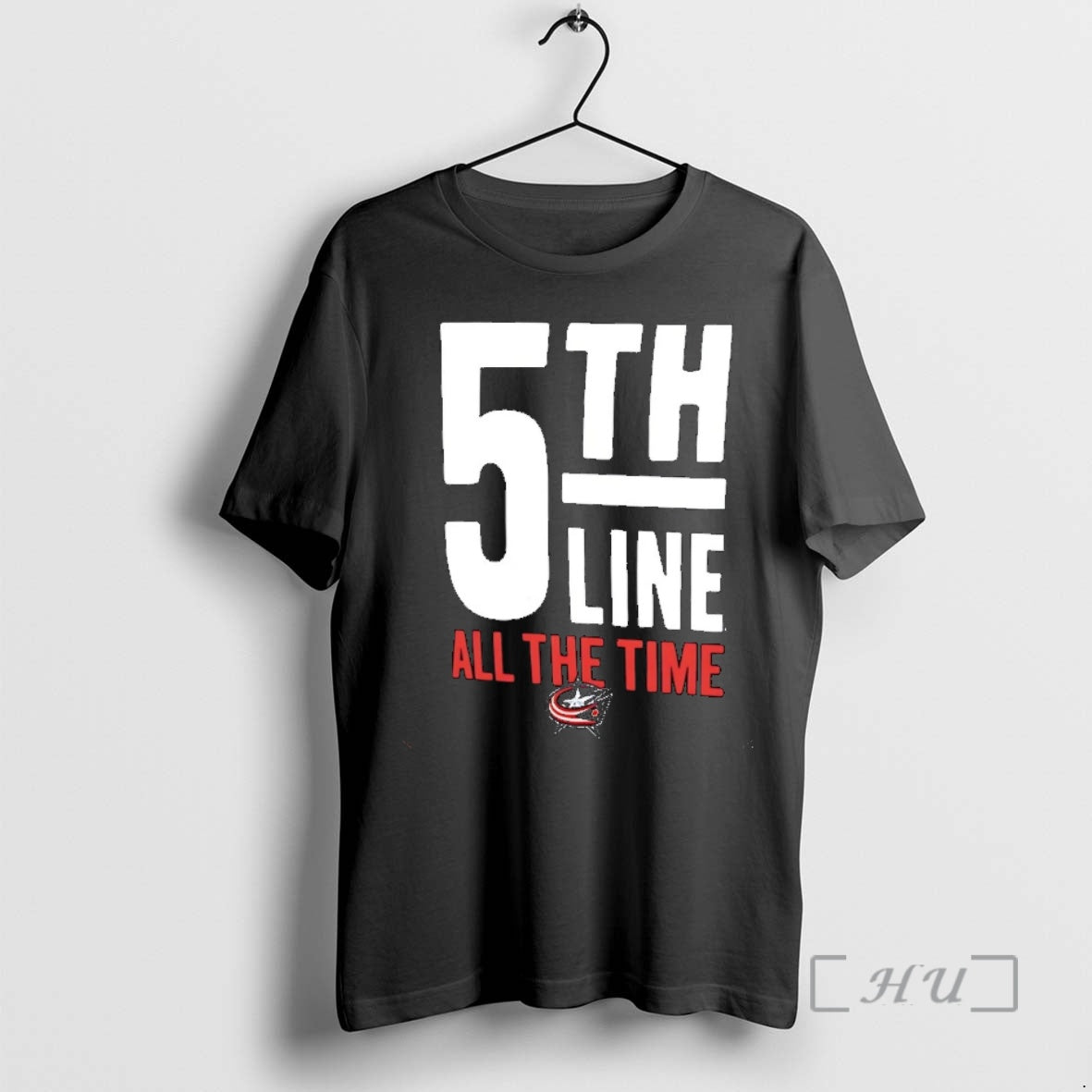 Trending Blue Jackets 5th Line All The Time Christmas T-Shirts, Hoodie, Sweatshirt | InkNestWear.com