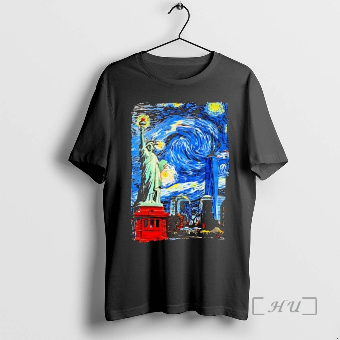 Trending Call Your Mother Statue Of Liberty New York Van Gogh Style Starry Night Premium T-Shirts, Hoodie, Sweatshirt