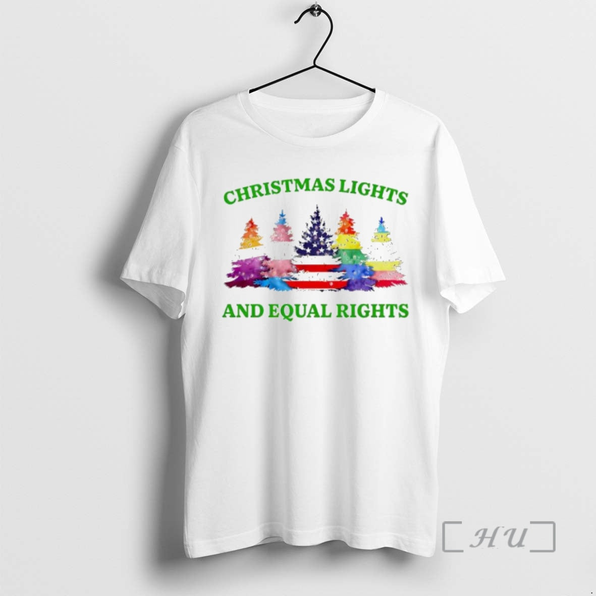 Trending Christmas Lights And Equal Rights Lgbt Trees T-Shirts, Hoodie, Sweatshirt | InkNestWear.com