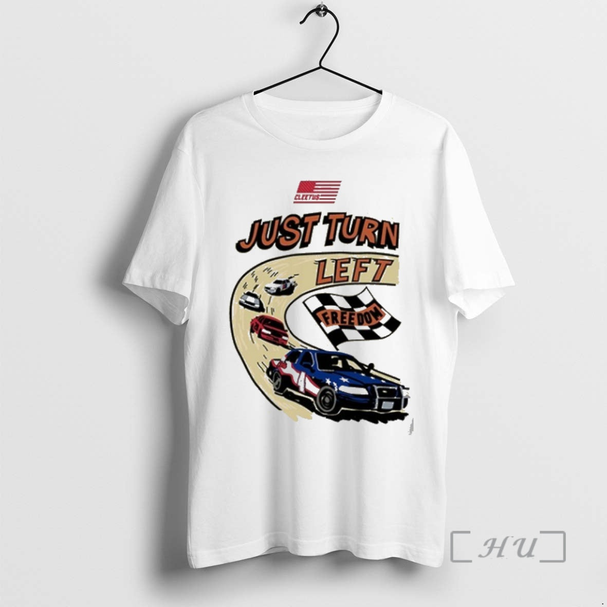 Trending Cleetus Mcfarland Freedom Factory Turn Left T-Shirts, Hoodie, Sweatshirt | InkNestWear.com