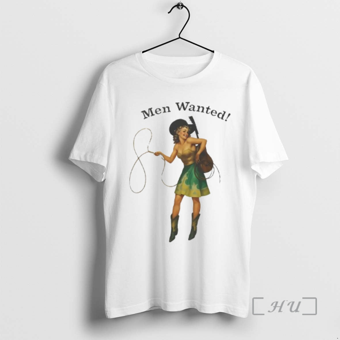 Trending Cowgirl Holding Robe And Guitar Men Wanted T-Shirts, Hoodie, Sweatshirt | InkNestWear.com