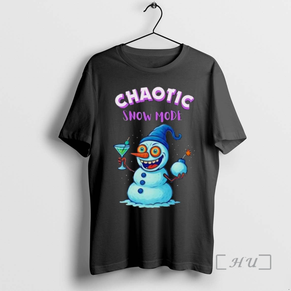 Trending Crazy Snowman Chaotic Snow Mode Funny T-Shirts, Hoodie, Sweatshirt | InkNestWear.com