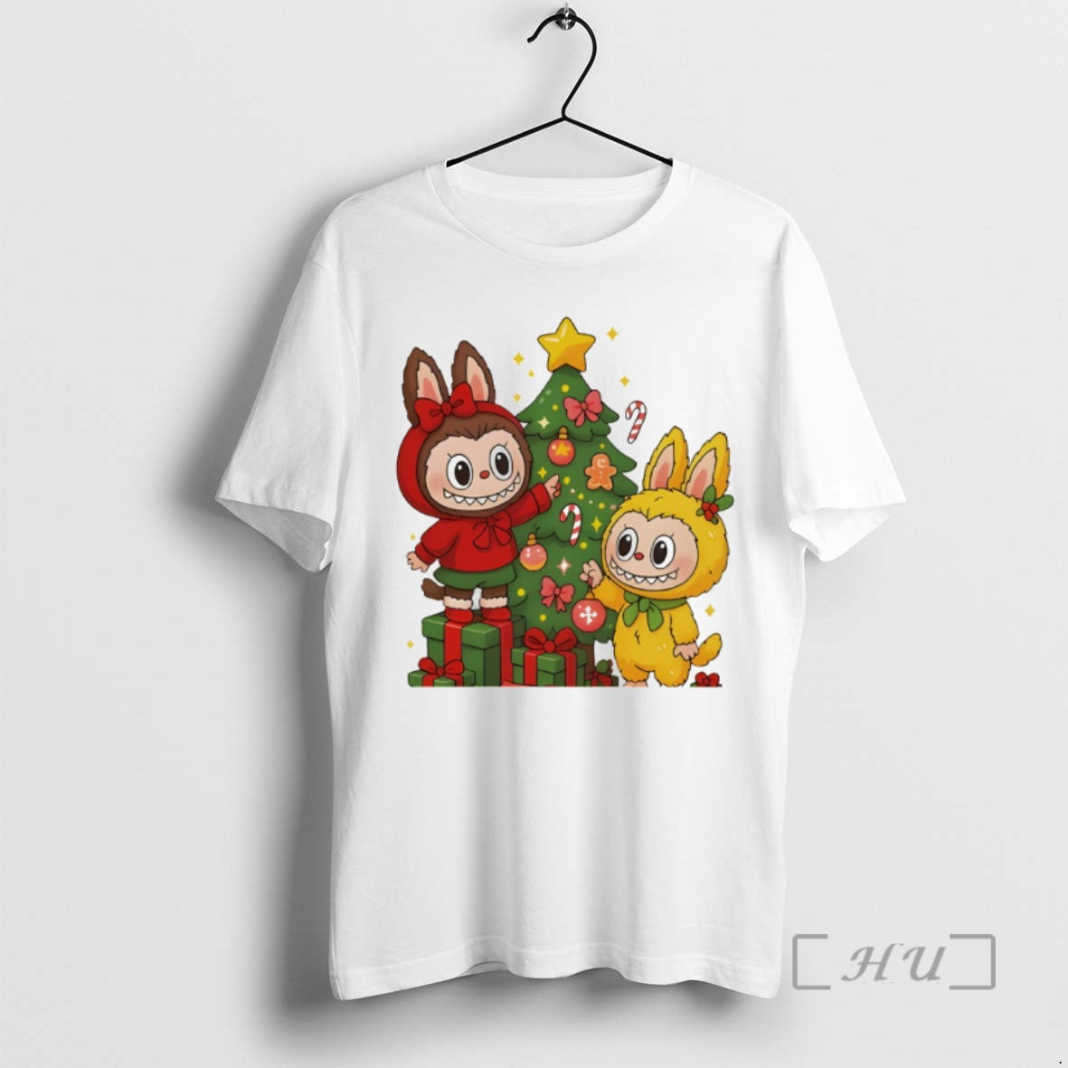 Trending Cute Bunny Character Labubu Christmas T-Shirts, Hoodie, Sweatshirt | InkNestWear.com