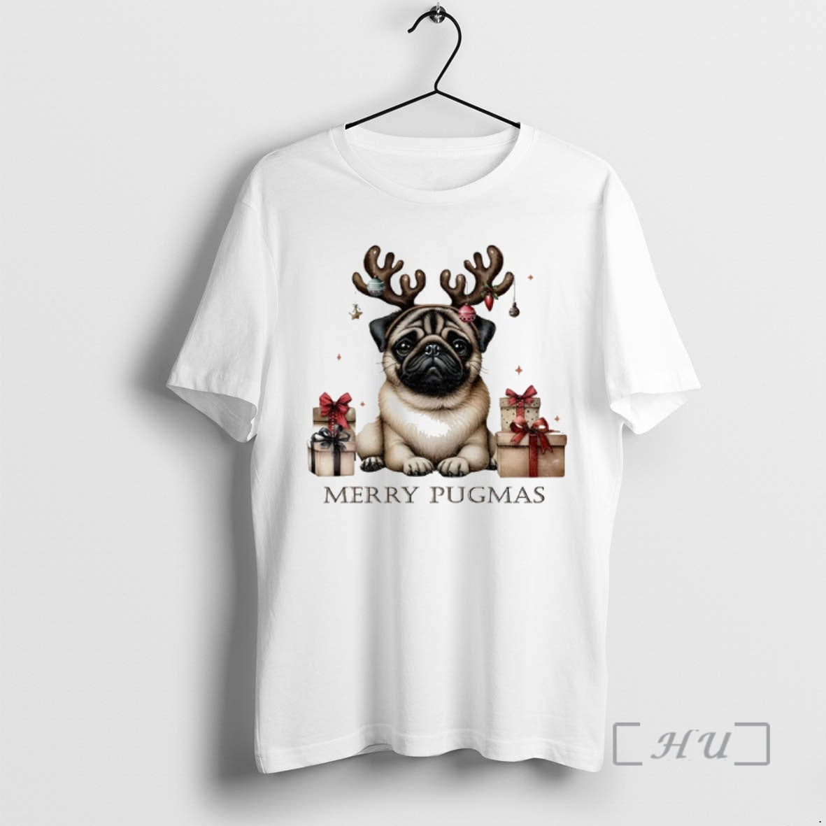 Trending Cute Pug Dog Merry Pugmas Merry Christmas T-Shirts, Hoodie, Sweatshirt | InkNestWear.com