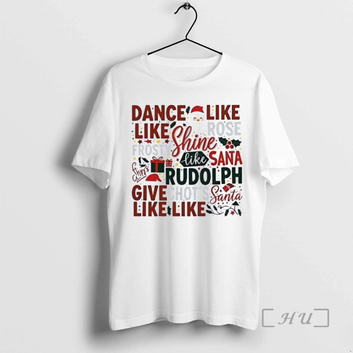Trending Dance Like Frosty Shine Like Rudolph Give Like Santa Ornaments White Premium T Shirts Hoodie, Sweatshirt