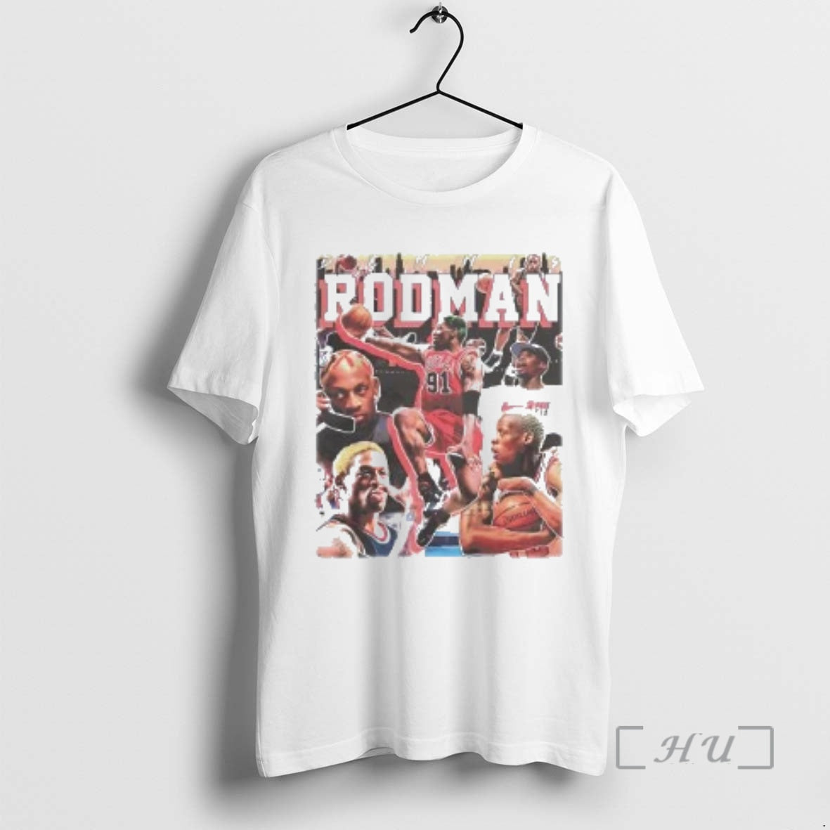 Trending Dennis Rodman Picture Collage Chicago Bulls T-Shirts, Hoodie, Sweatshirt | InkNestWear.com