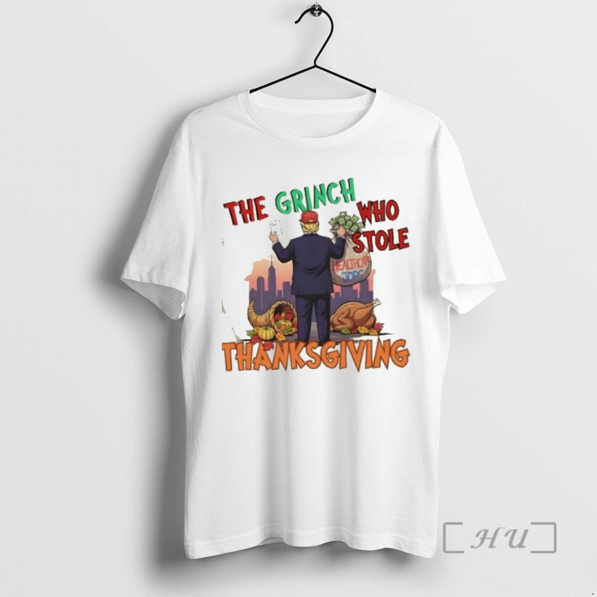 Trending Donald Trump The Grinch Stole Thanksgiving T-Shirts, Hoodie, Sweatshirt | InkNestWear.com