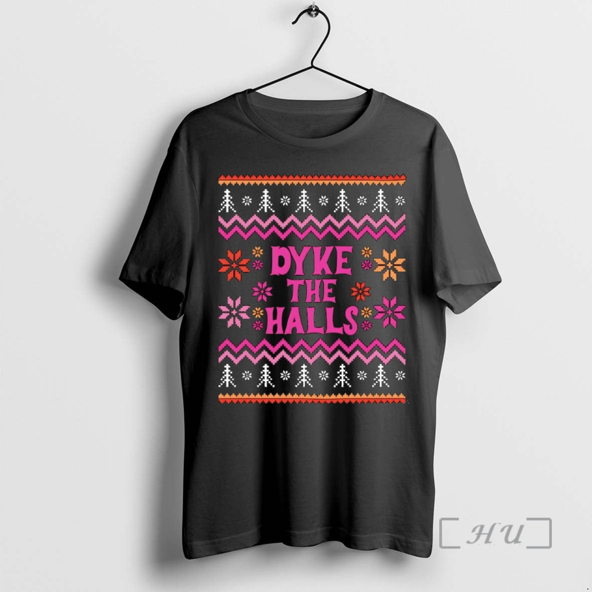 Trending Dyke The Halls Christmas Christmas T-Shirts, Hoodie, Sweatshirt | InkNestWear.com