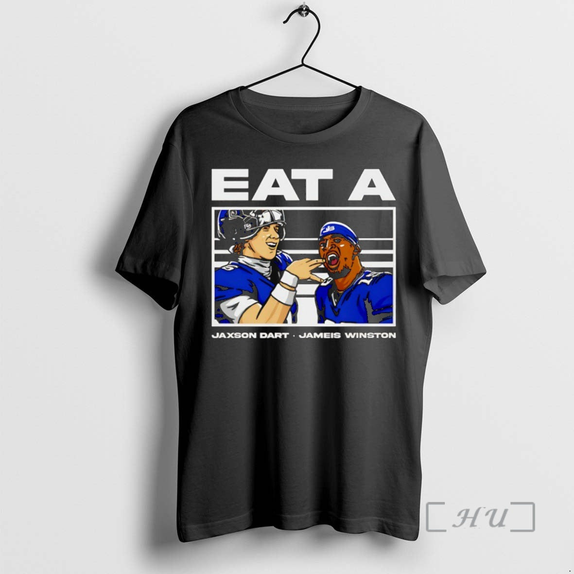Trending Eat A Jameis Winston And Jaxson Dart New York Giants Football Premium T Shirts Hoodie, Sweatshirt | InkNestWear.com
