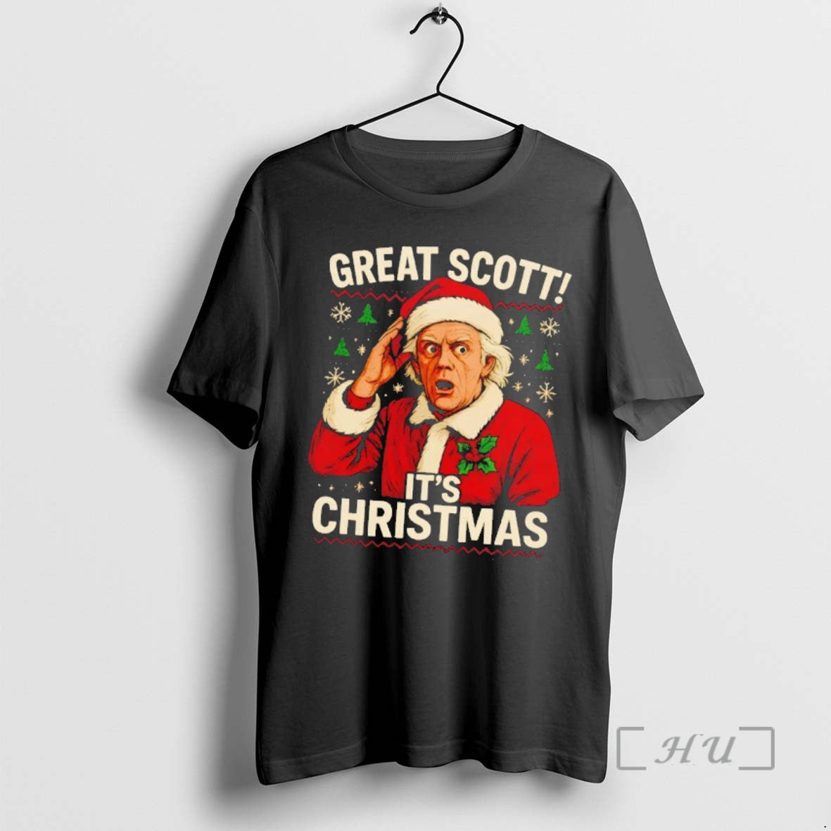 Trending Emmett Brown Great Scott Its Christmas T-Shirts, Hoodie, Sweatshirt | InkNestWear.com