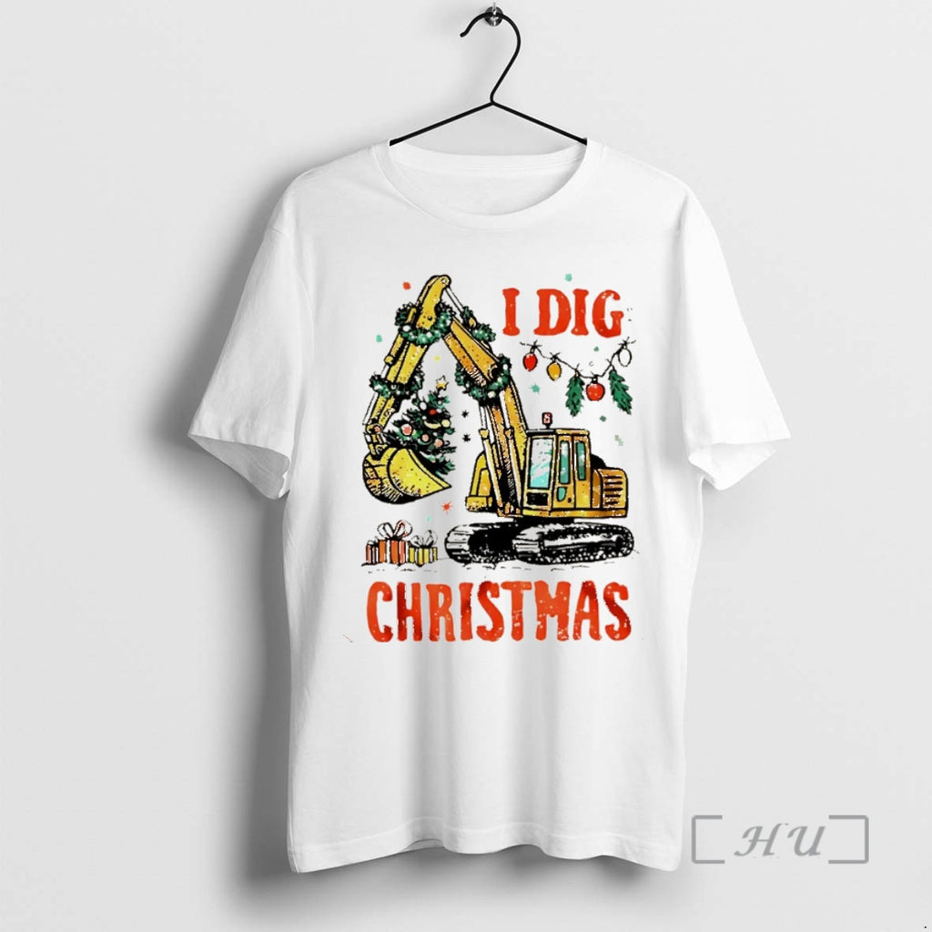 Trending Excavator I Dig Christmas Tree Vintage Christmas T-Shirts, Hoodie, Sweatshirt | InkNestWear.com