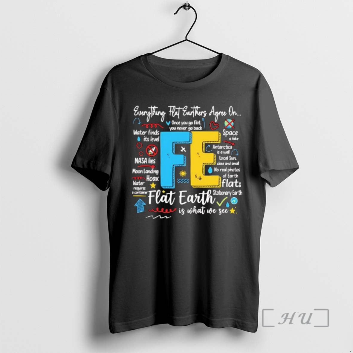 Trending Fe Flat Earth The Surrounding Phrases List T-Shirts, Hoodie, Sweatshirt | InkNestWear.com
