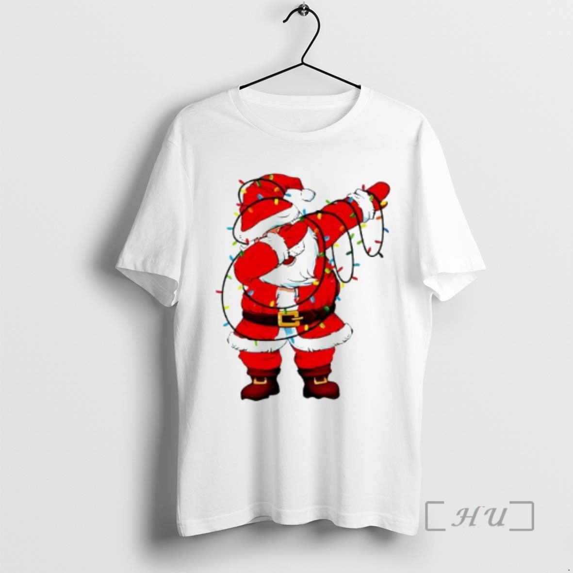 Trending Family Xmas Dabbing Santa Christmas Lights Snow T-Shirts, Hoodie, Sweatshirt | InkNestWear.com