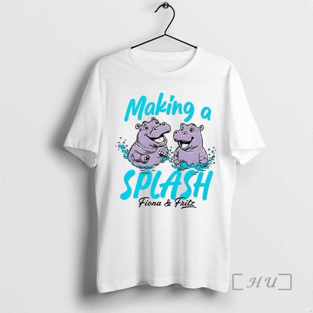 Trending Fiona And Fritz Making A Splash Hippo T-Shirts, Hoodie, Sweatshirt | InkNestWear.com