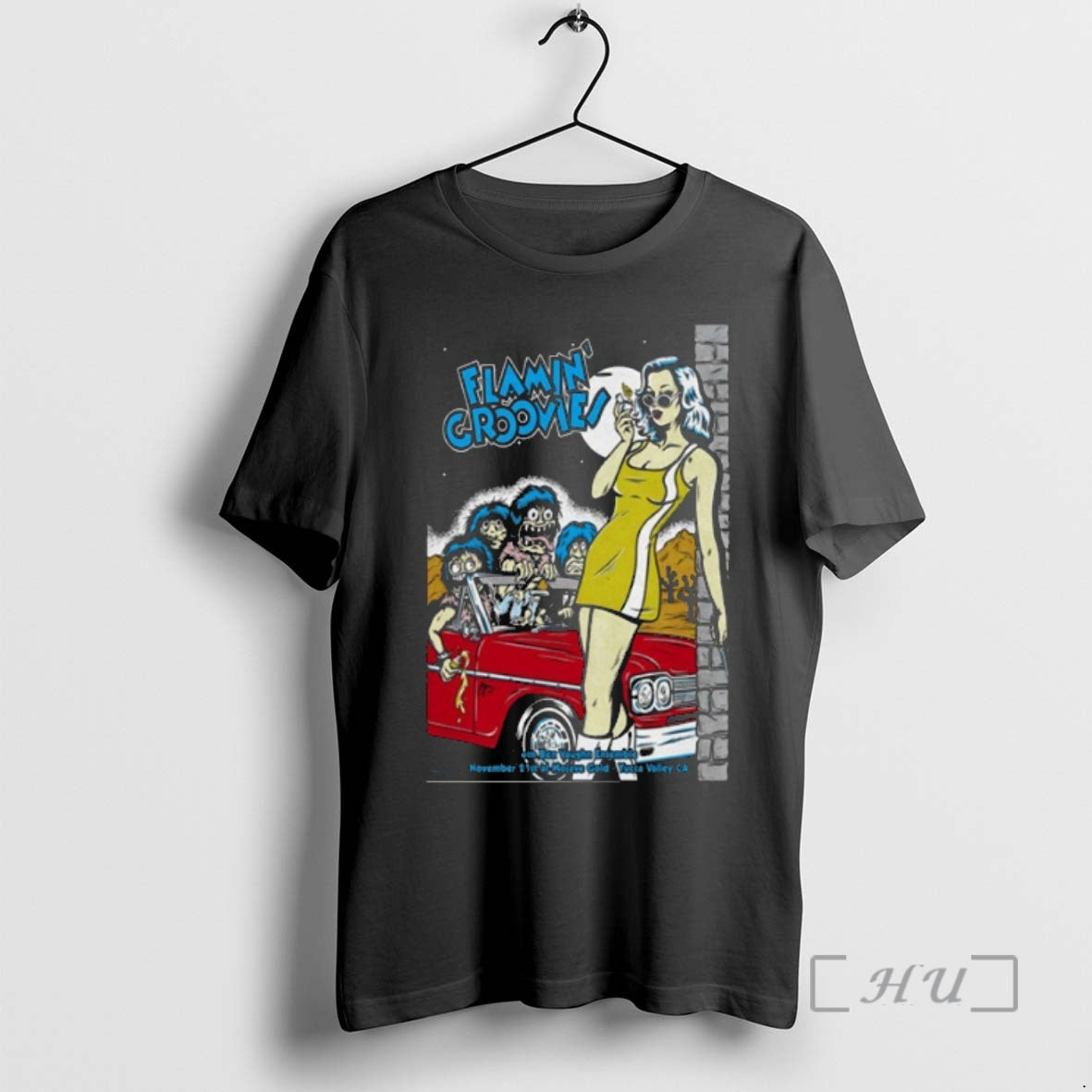 Trending Flamin Groovies And Ben Vaughn Ensemble Yucca Valley Ca November 21 2025 Premium T-Shirts, Hoodie, Sweatshirt