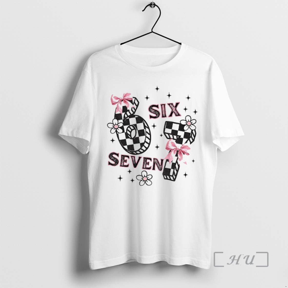 Trending Funny 6 7 Meme Six Seven Girly Coquette T-Shirts, Hoodie, Sweatshirt | InkNestWear.com