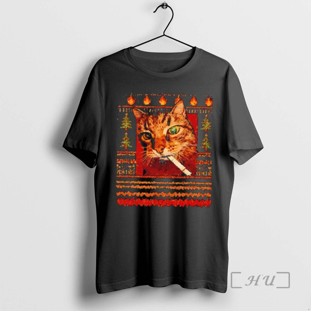 Trending Funny Smoking Cat Meme Christmas T-Shirts, Hoodie, Sweatshirt | InkNestWear.com