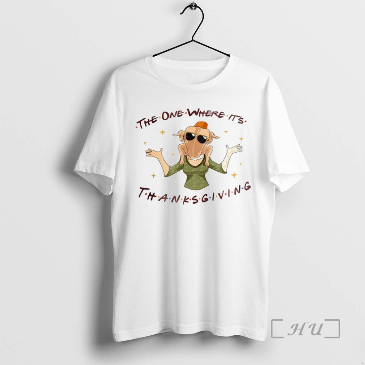 Trending Funny Turkey Instant The One Where Its Thanksgiving T-Shirts, Hoodie, Sweatshirt | InkNestWear.com
