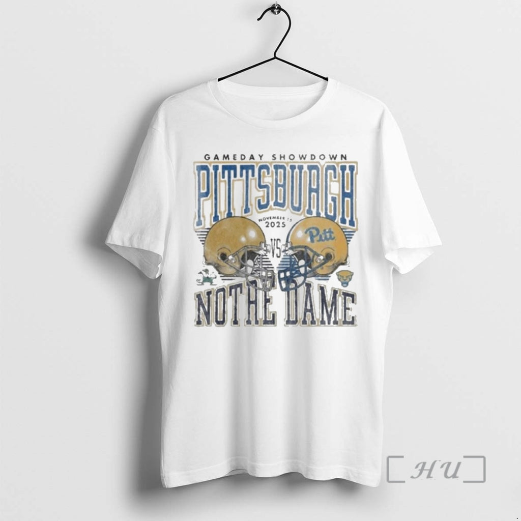 Trending Gameday Football 2025 Pitt Panthers Vs Notre Dame Fighting Irish Matchup Premium T Shirts Hoodie, Sweatshirt