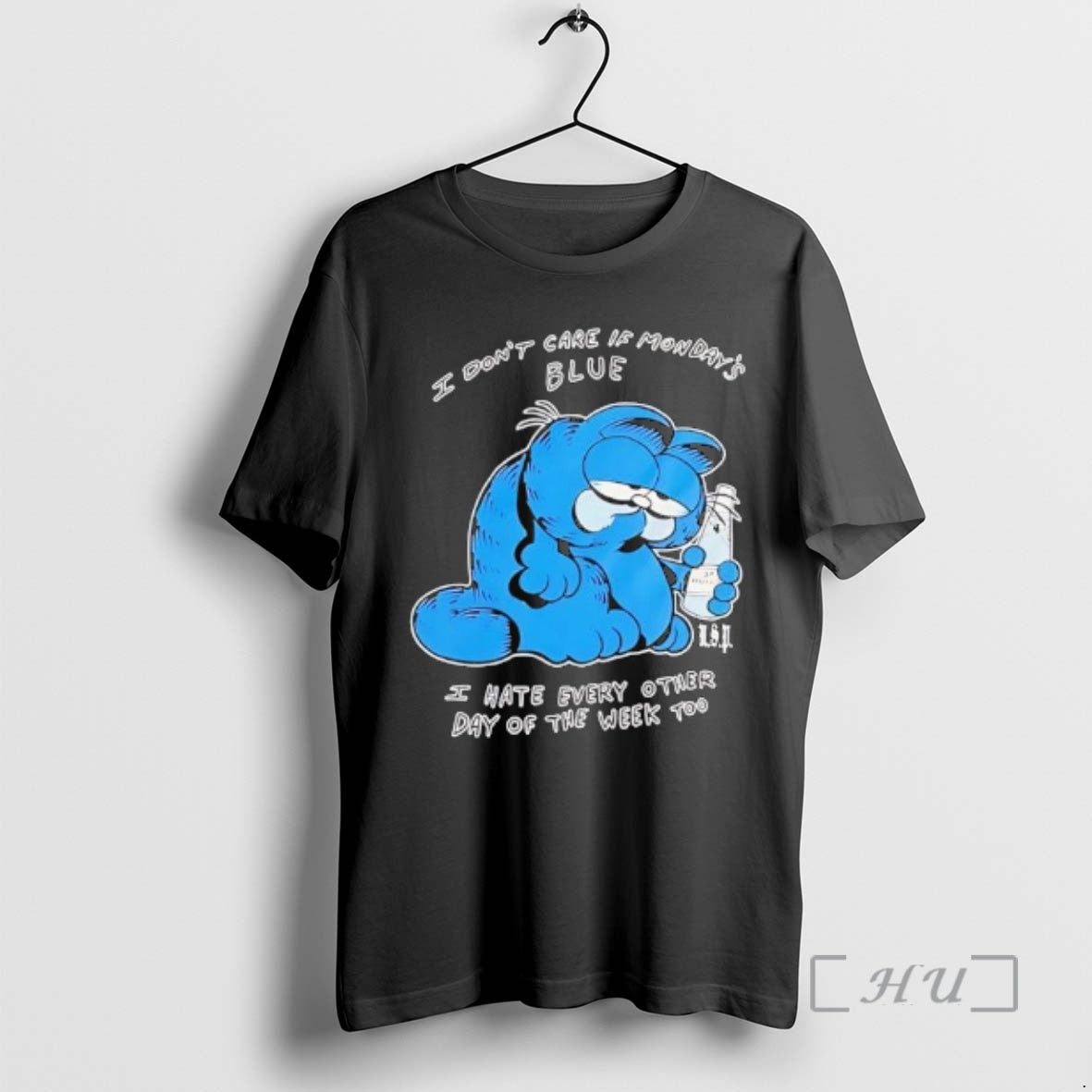 Trending Garf Cat I Dont Care If Mondays Blue I Hate Every Other Day Of T-Shirts, Hoodie, Sweatshirt | InkNestWear.com