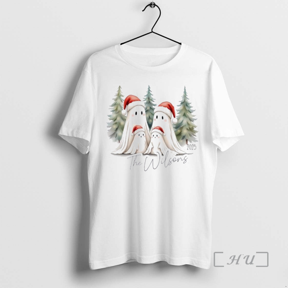 Trending Ghost Family Christmas Personalized Ornaments White T-Shirts, Hoodie, Sweatshirt | InkNestWear.com