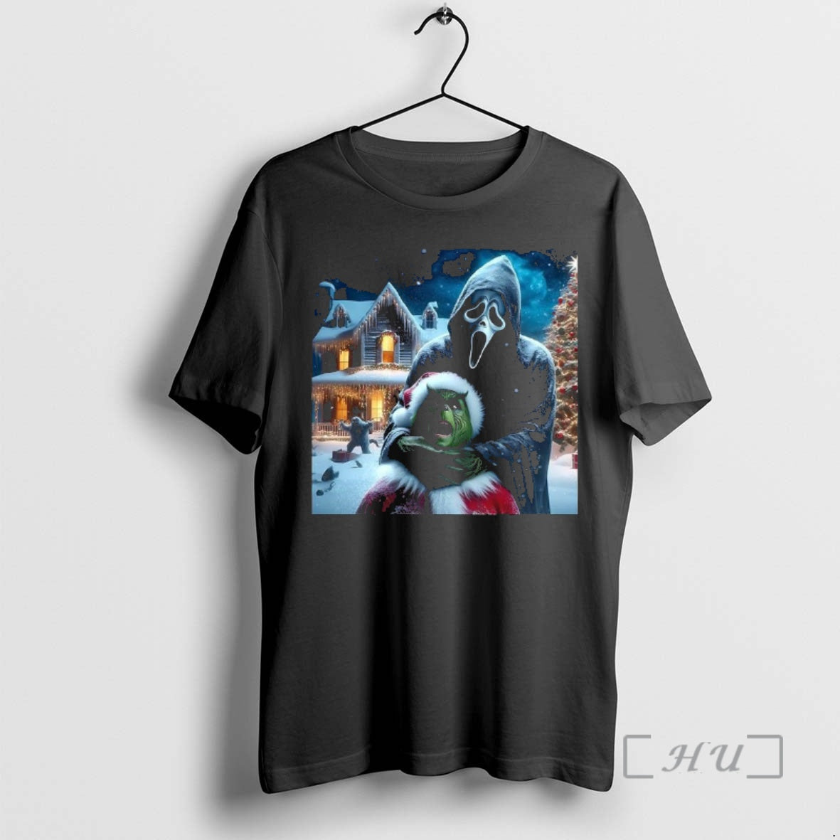 Trending Ghostface Teaches Grinch A Lesson Horror Christmas T-Shirts, Hoodie, Sweatshirt | InkNestWear.com