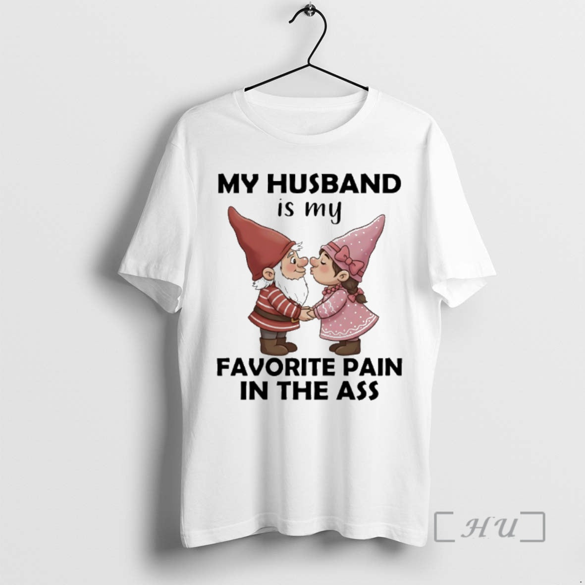 Trending Gnome Christmas My Husband Is My Favorite Pain In The Ass Premium T Shirts Hoodie, Sweatshirt | InkNestWear.com