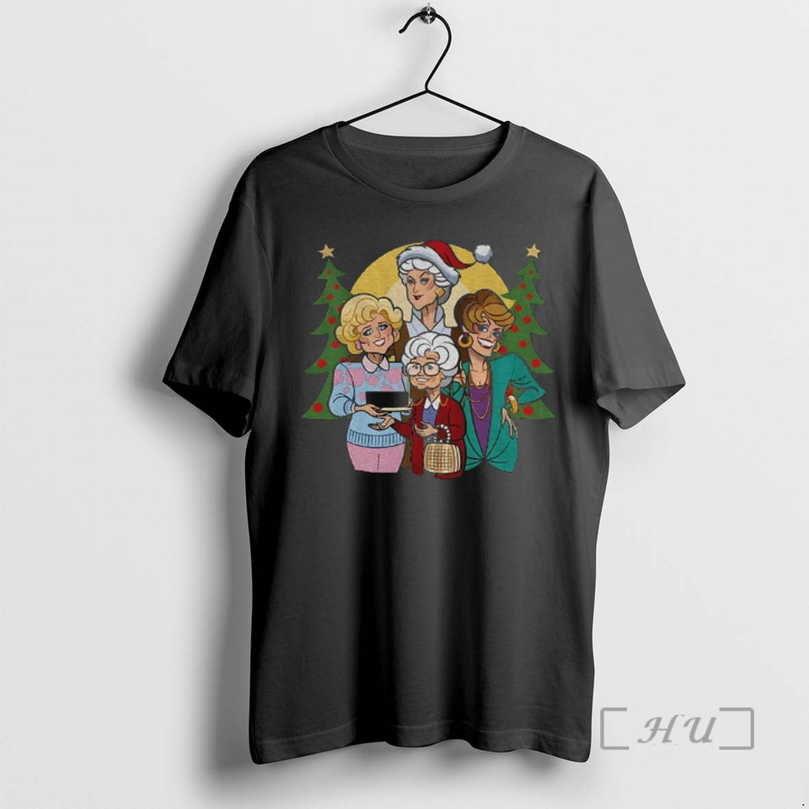 Trending Golden Girls Cartoon Merry Christmas T-Shirts, Hoodie, Sweatshirt | InkNestWear.com