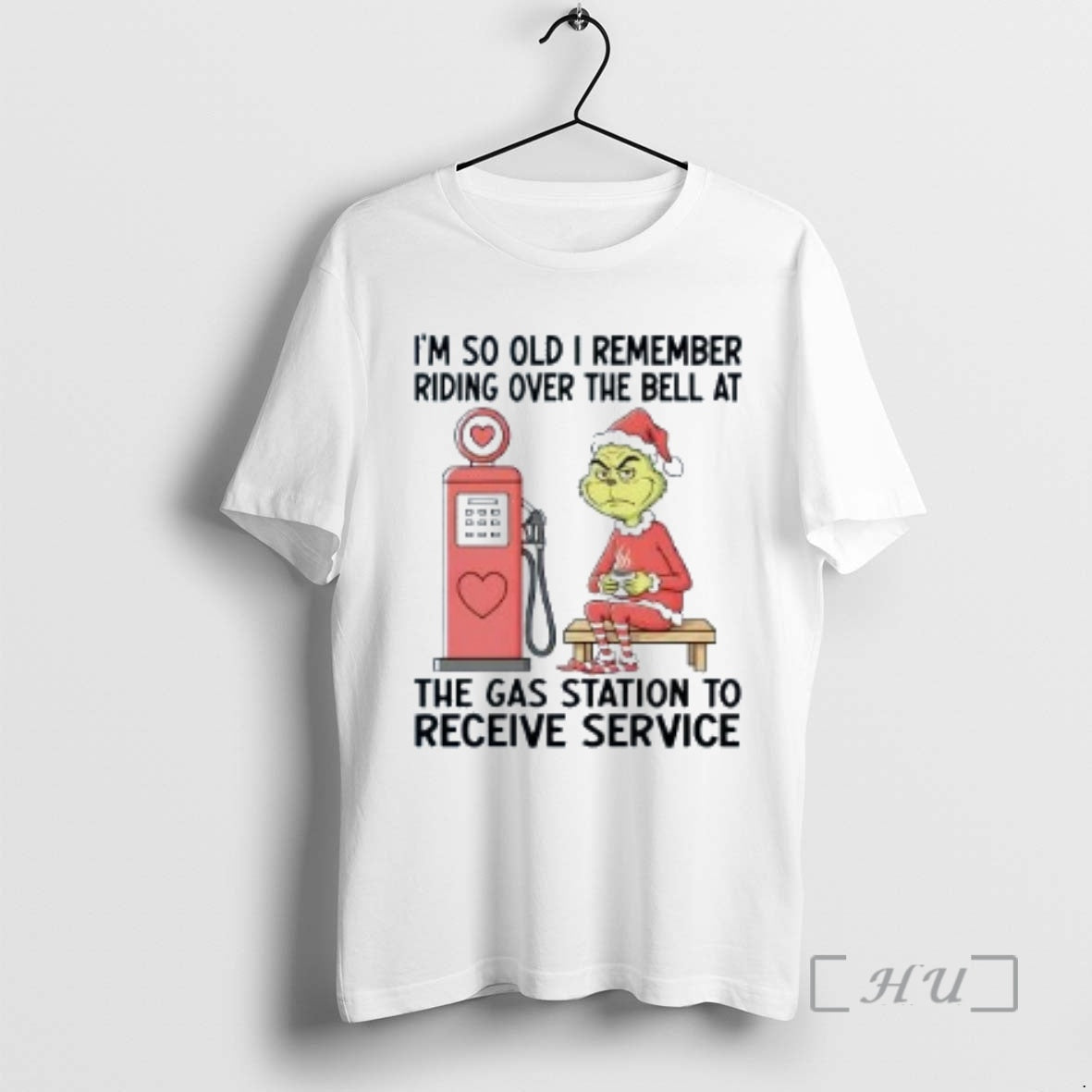 Trending Grinch Im So Old I Remember Riding Over The Bell Christmas Premium T Shirts Hoodie, Sweatshirt | InkNestWear.com