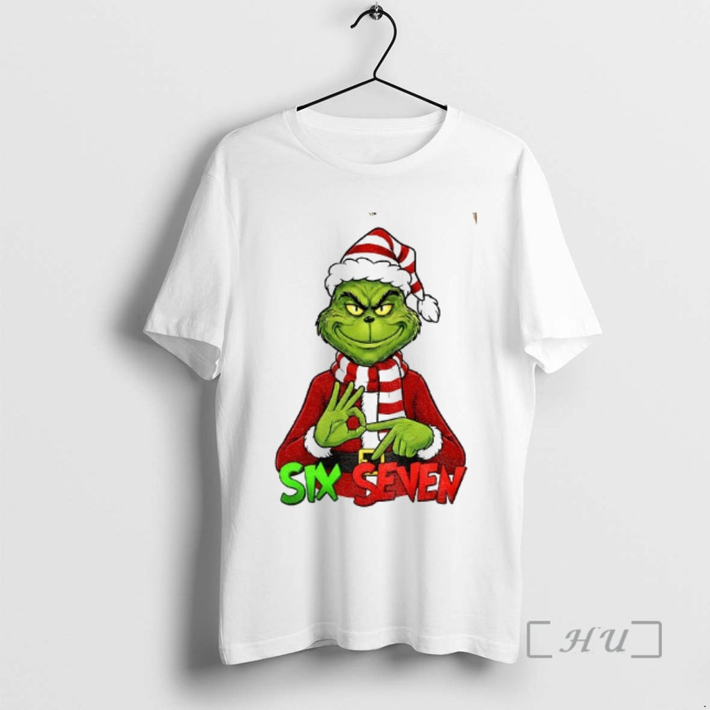 Trending Grinch Santa Claus Six Seven Meme Merry Christmas T-Shirts, Hoodie, Sweatshirt | InkNestWear.com