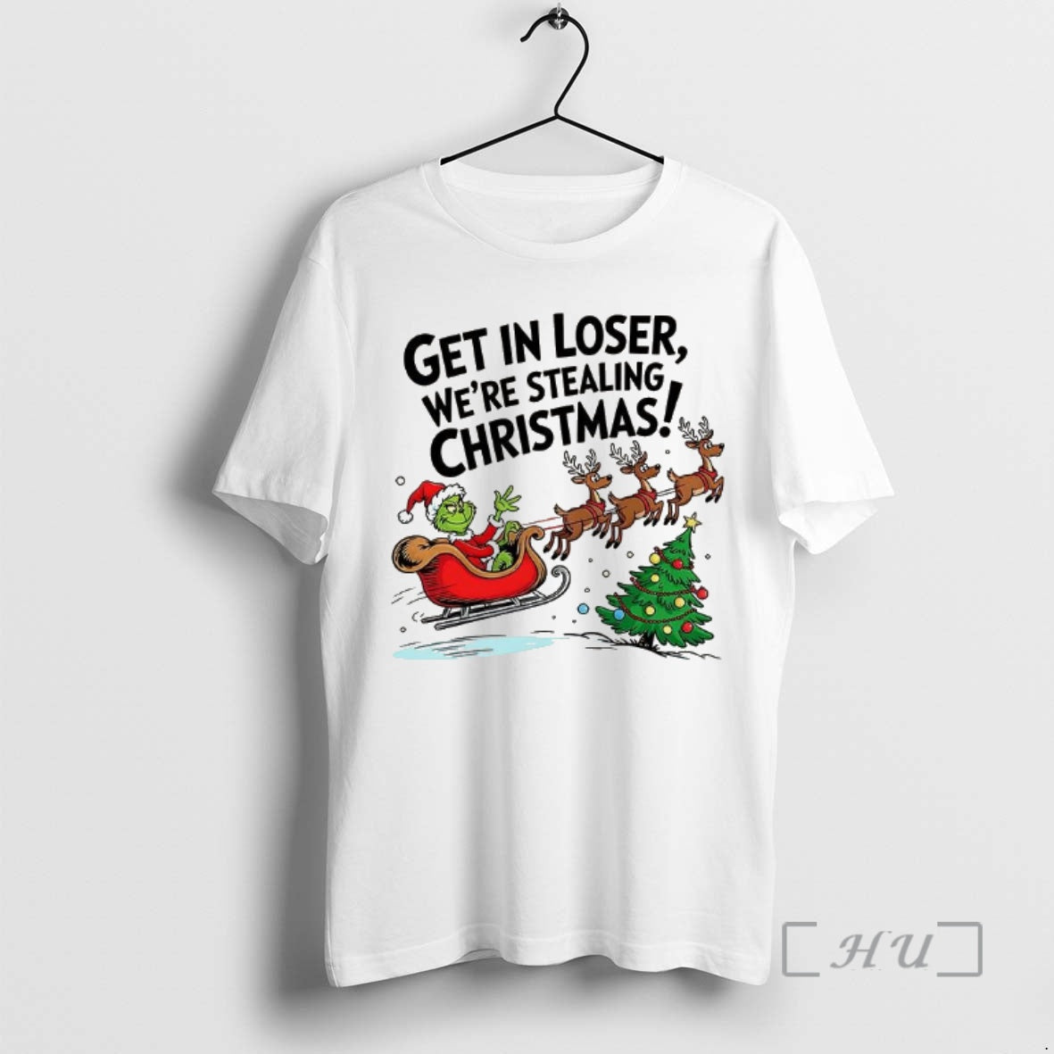 Trending Grinch Santa Get Loser Were Stealing T-Shirts, Hoodie, Sweatshirt