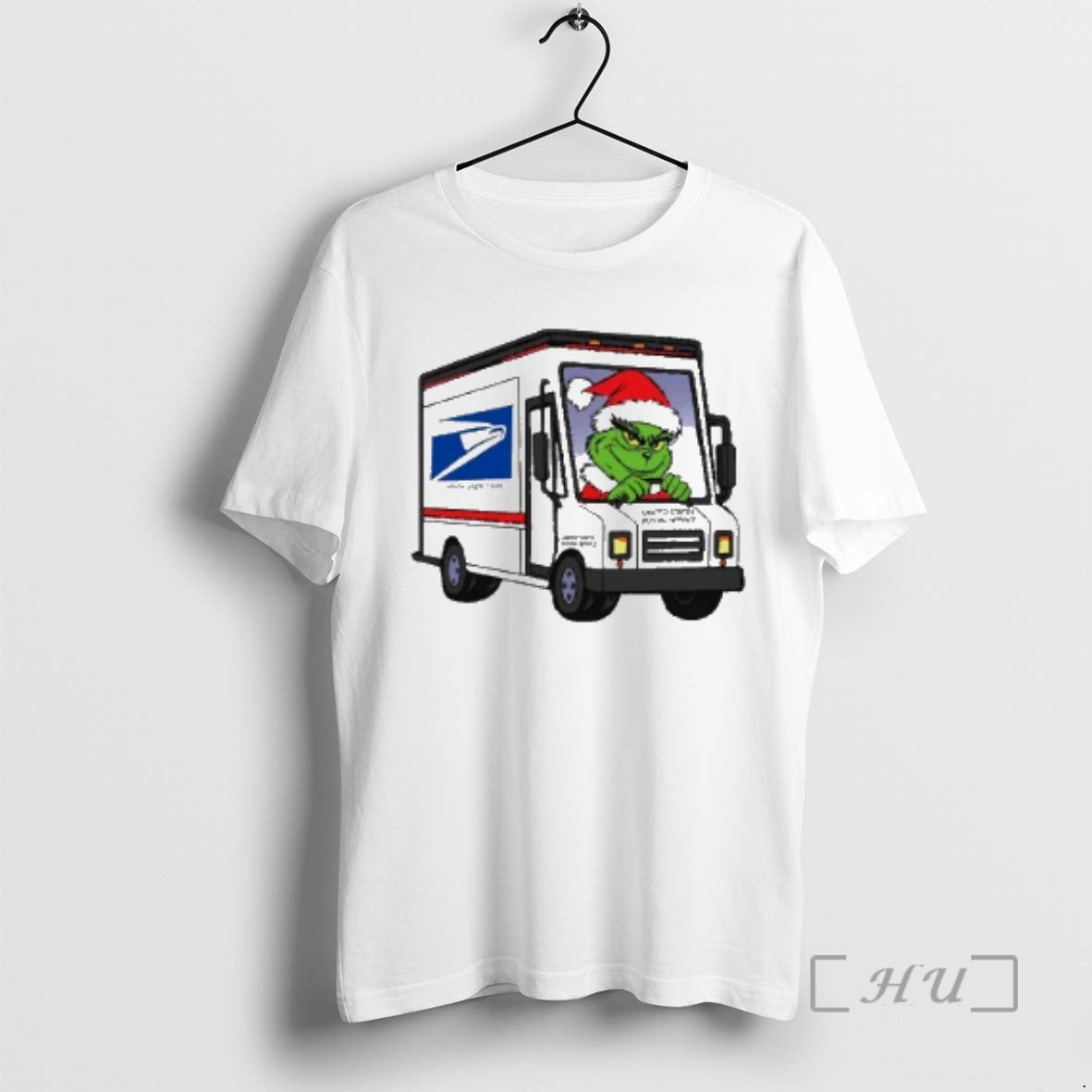 Trending Grinch Santa Drive Truck Usps Merry Christmas T-Shirts, Hoodie, Sweatshirt | InkNestWear.com