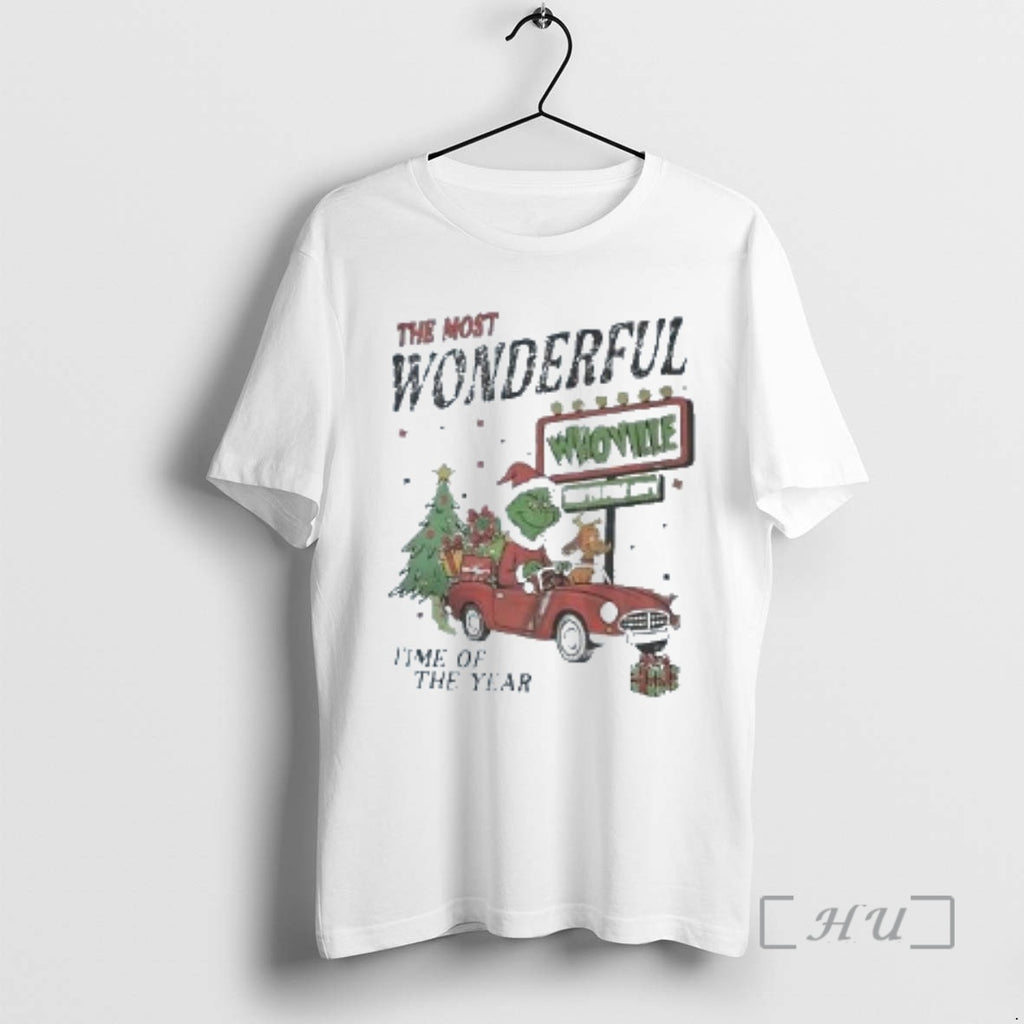 Trending Grinch Whoville The Most Wonderful Time Christmas T-Shirts, Hoodie, Sweatshirt | InkNestWear.com