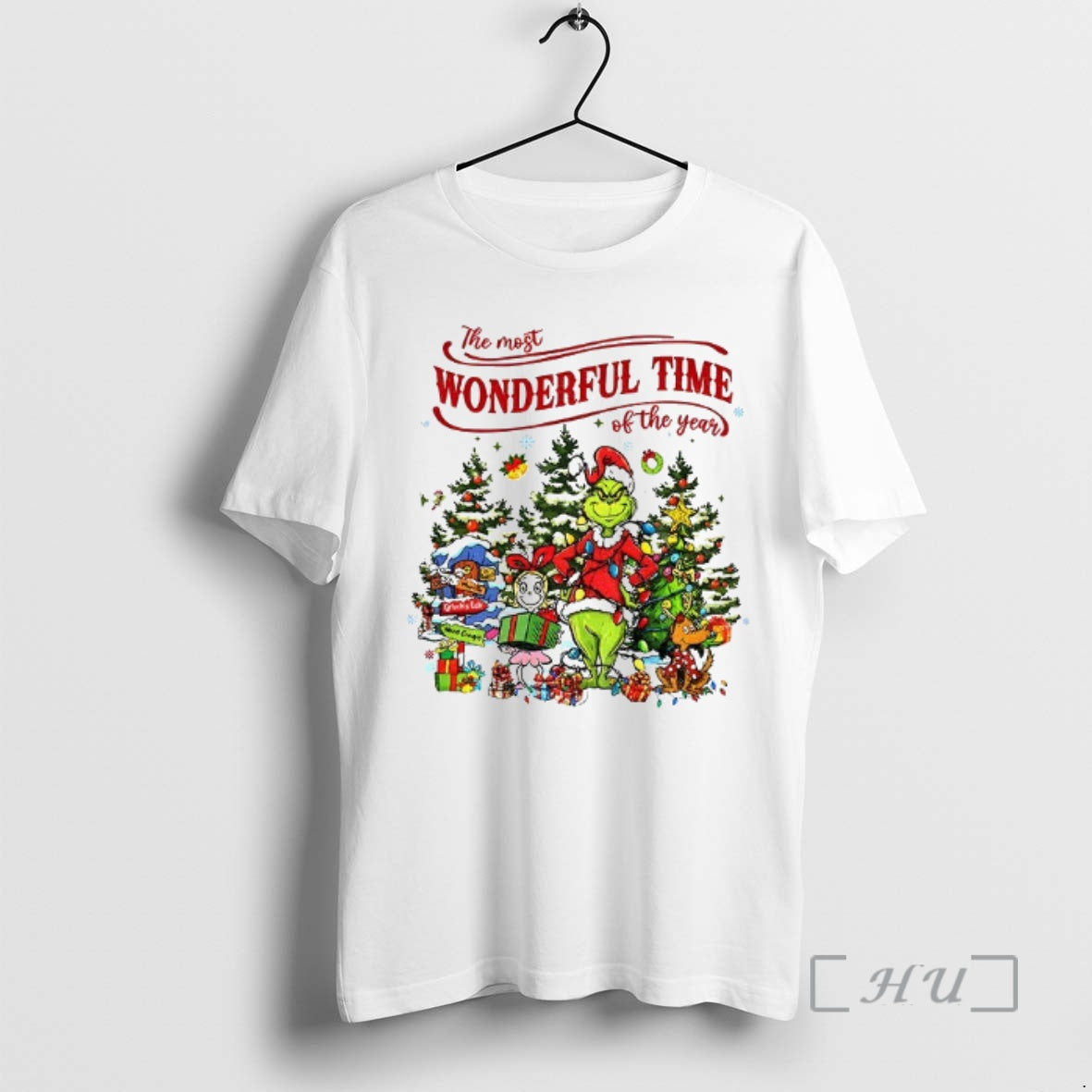 Trending Grinch And Friends The Most Wonderful Time Of The Year Christmas Premium T Shirts Hoodie, Sweatshirt