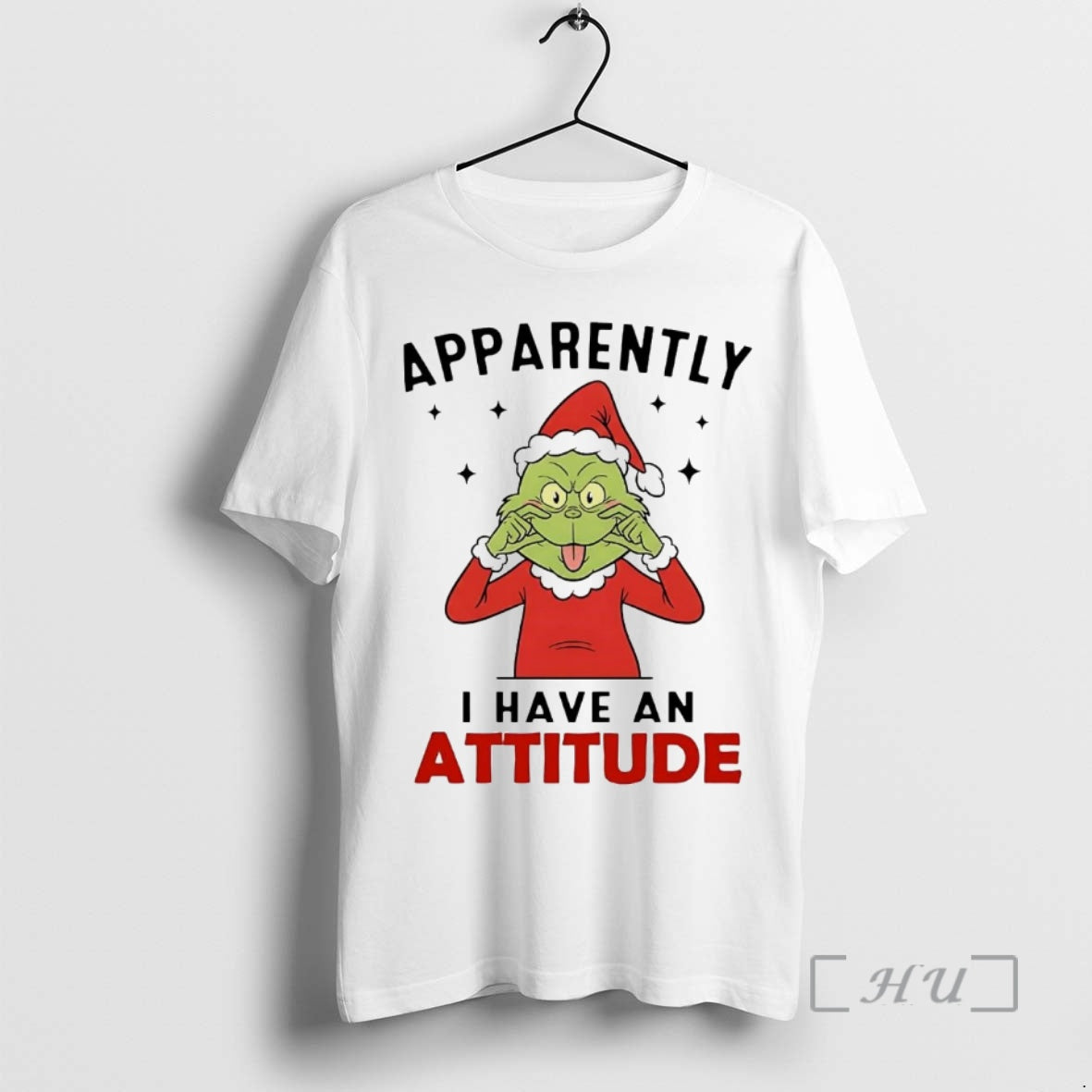 Trending Grinch Apparently I Have An Attitude Christmas T-Shirts, Hoodie, Sweatshirt | InkNestWear.com