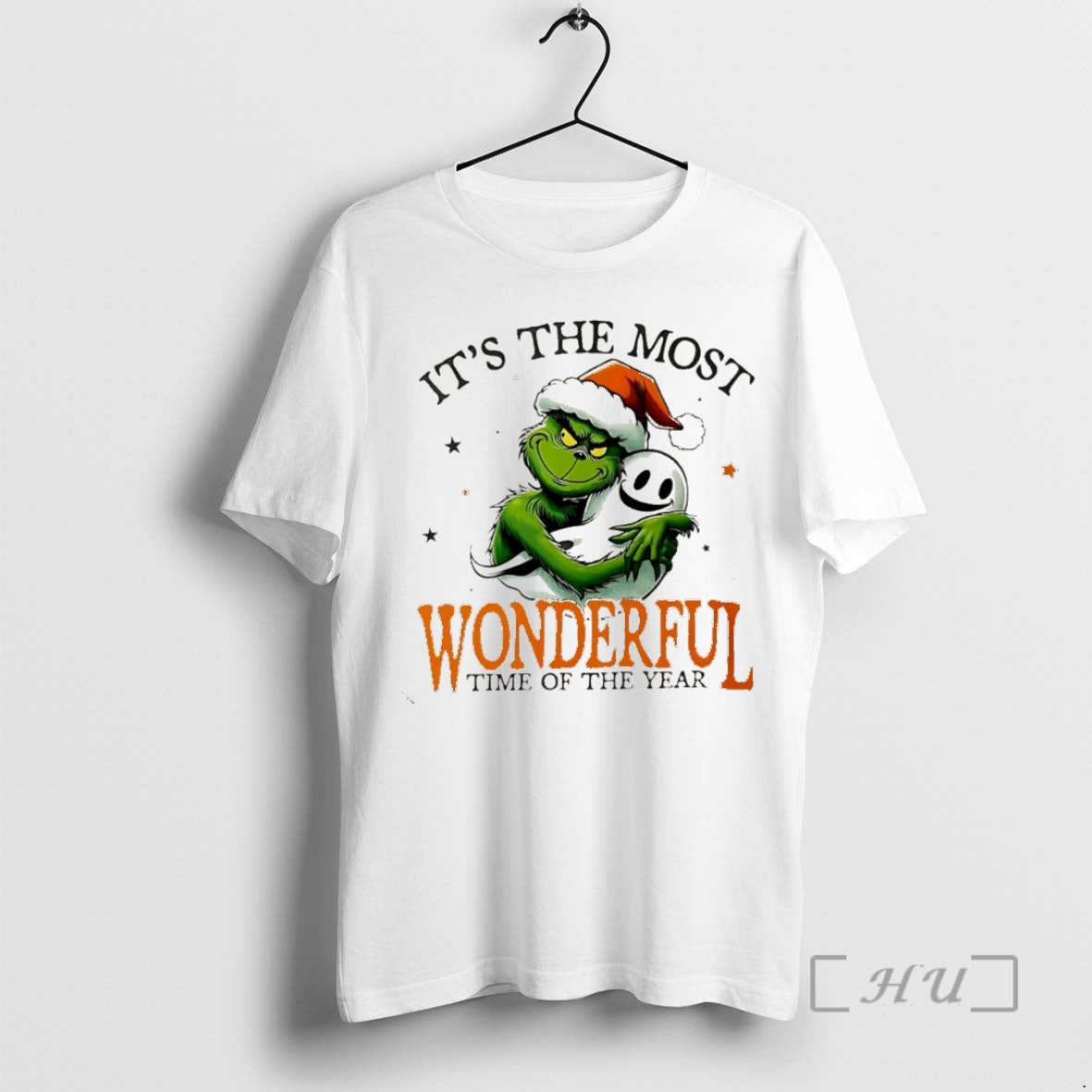 Trending Grinch Hug Ghost Its The Most Wonderful Time Of The Year Christmas Christmas Premium T-Shirts, Hoodie, Sweatshirt
