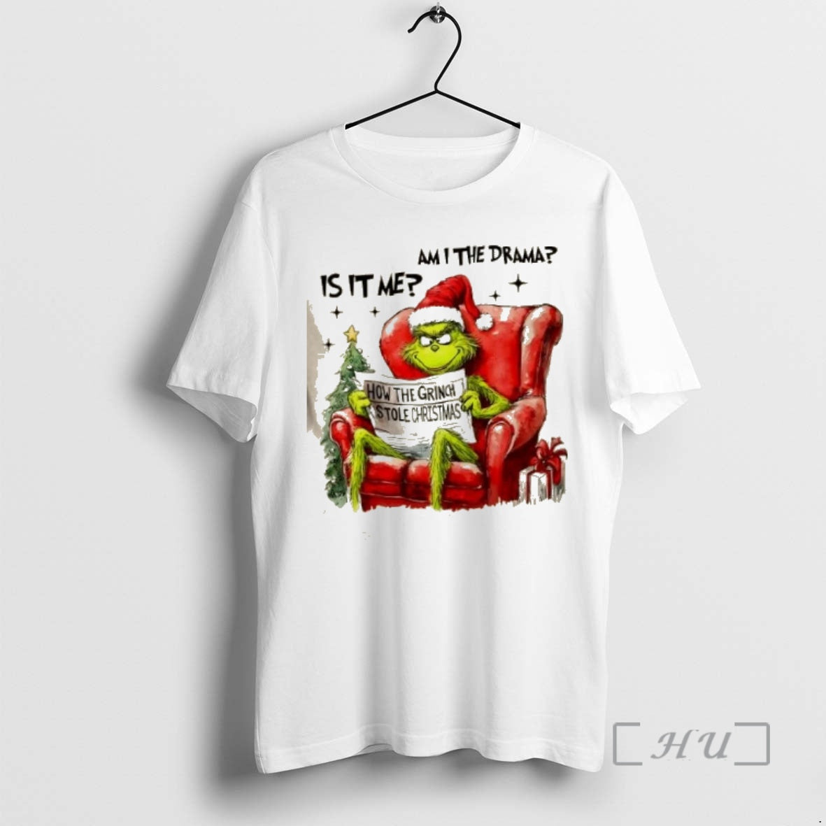 Trending Grinch Is It Me Am I The Drama Christmas T-Shirts, Hoodie, Sweatshirt | InkNestWear.com