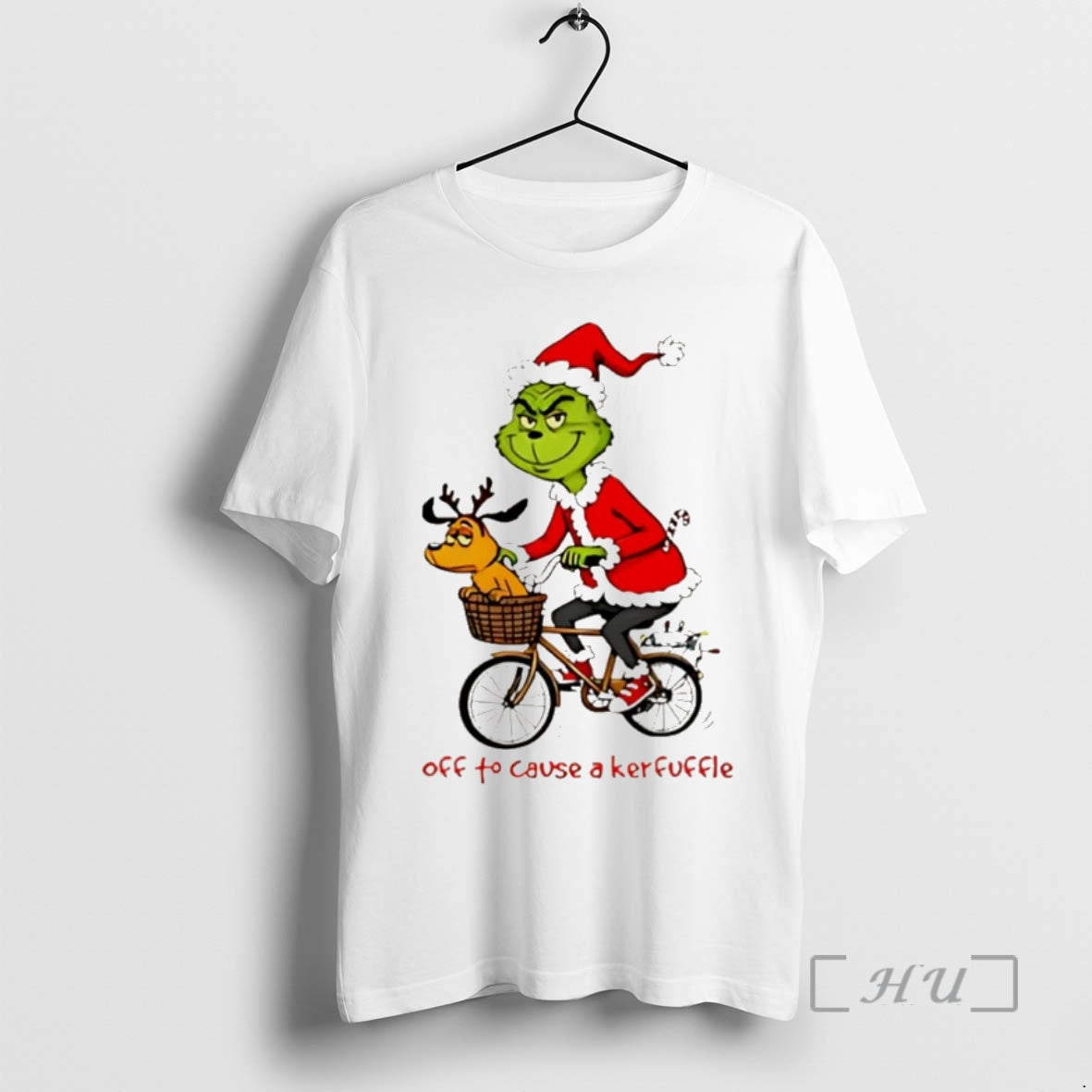 Trending Grinch Off To Cause A Kerfuffle Christmas Christmas T-Shirts, Hoodie, Sweatshirt | InkNestWear.com