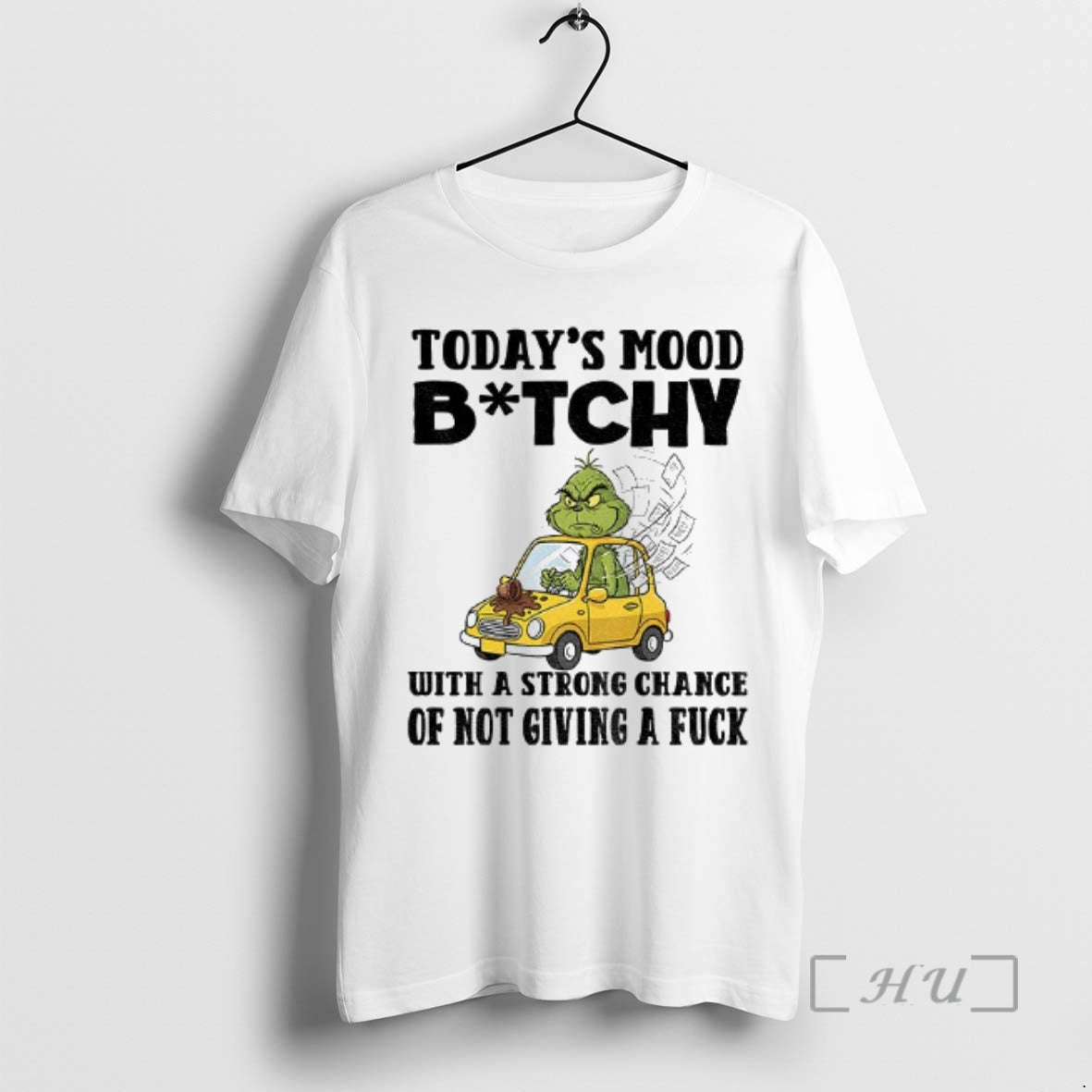 Trending Grinch Todays Mood Bitch With A Strong Chance Of Not Giving A Fuck Christmas T-Shirts, Hoodie, Sweatshirt