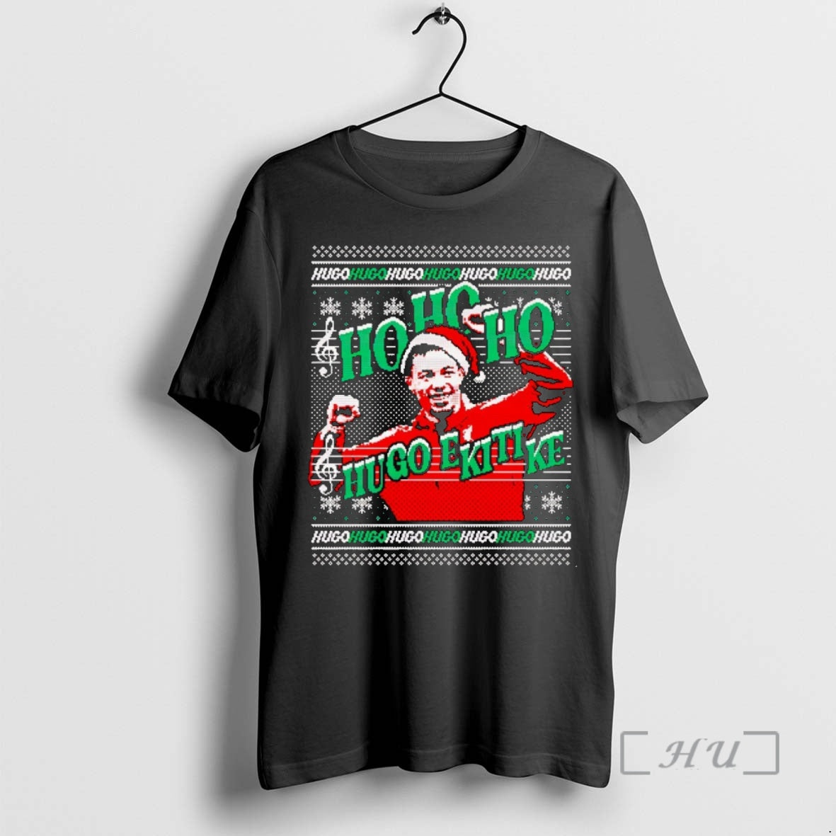 Trending Ho Ho Ho Hugo Ekitike Santa Liverpool Xmas Sweatchristmas T-Shirts, Hoodie, Sweatshirt